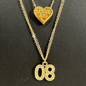 7.  Jostens Double Strand Class Of 08 Vintage Necklace